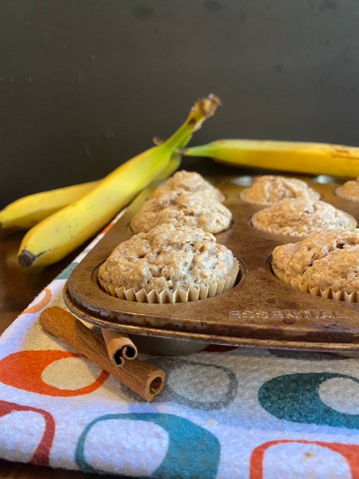 Spiced Banana Nut&nbsp;Muffins