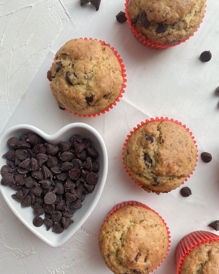 Fluffy Chocolate Chip&nbsp;Muffins
