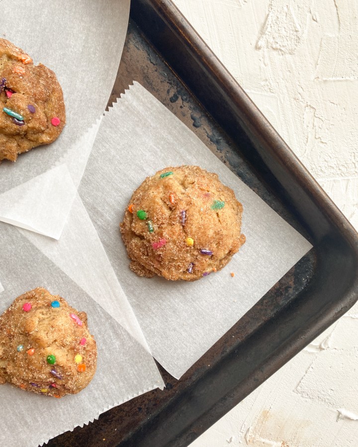 Vegan Brown Butter Funfetti&nbsp;Snickerdoodles